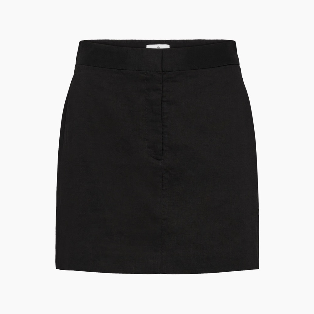 New Babaton Yara Mini Pencil Skirt Black Stretch Womens Size 12